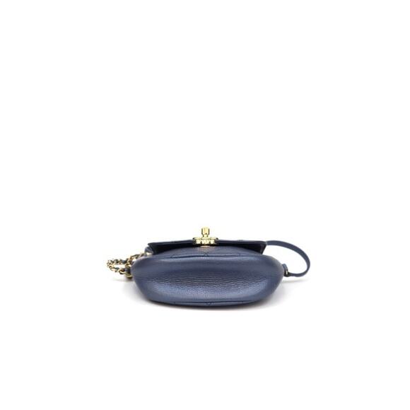 CHANEL Blue Metallic and Leather Messenger Crossbody Bag C-A23792 - Picture 5 of 9